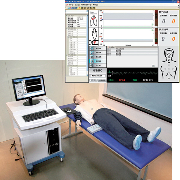 GD/BLS700+高級(jí)心肺復(fù)蘇、AED除顫及創(chuàng)傷模擬人